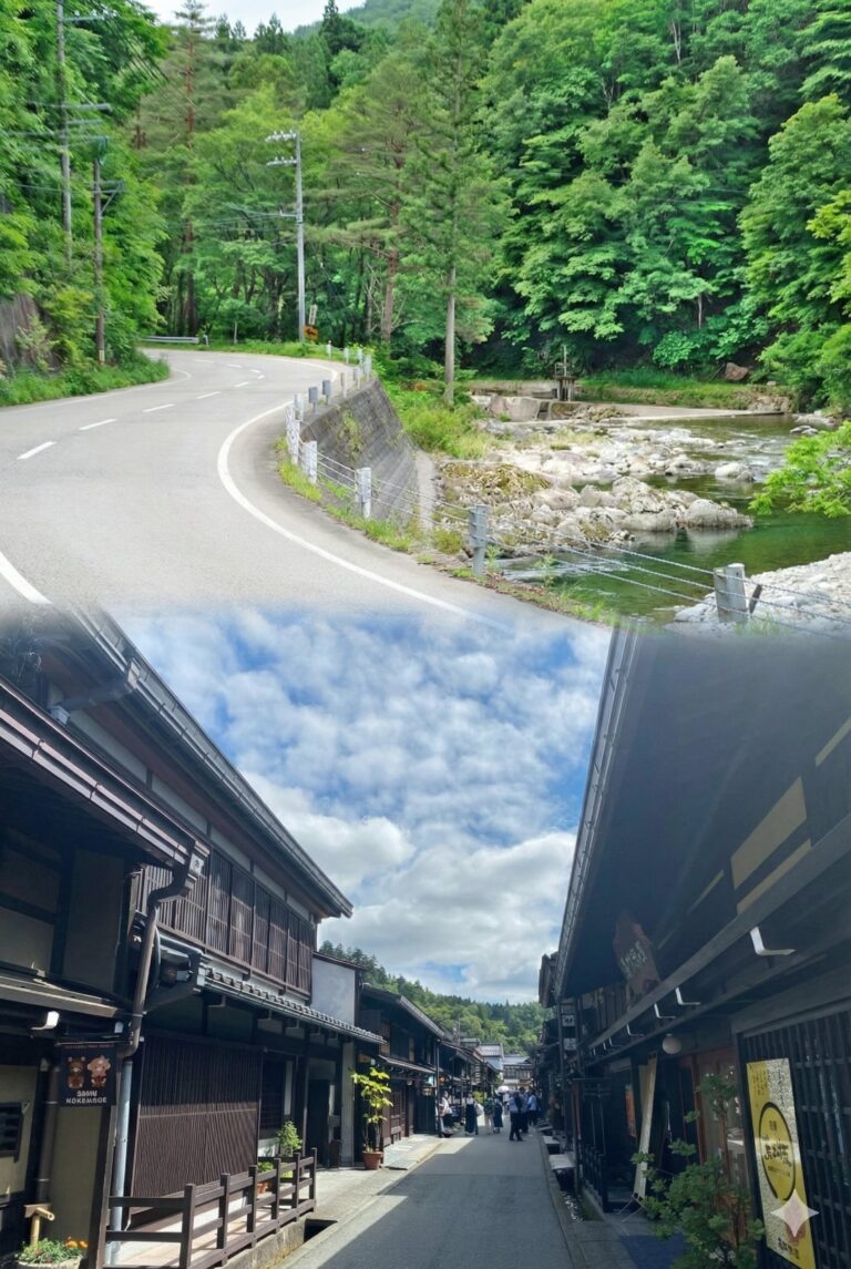 せせらぎ街道と高山 Image description